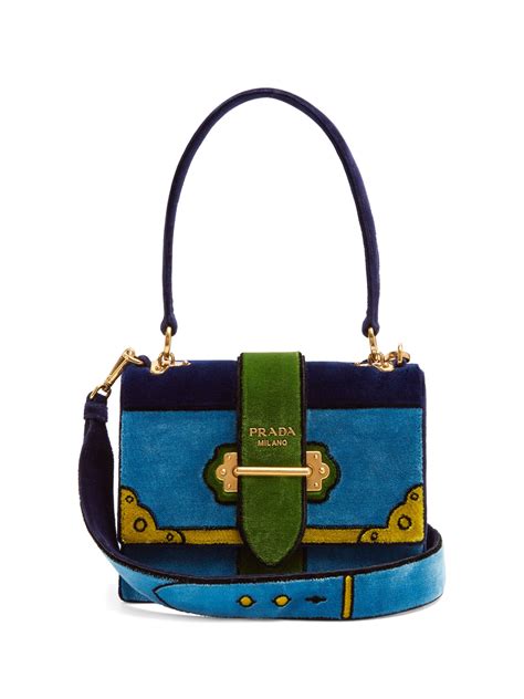 Prada Trompe L'oeil Velvet Cahier Bag 